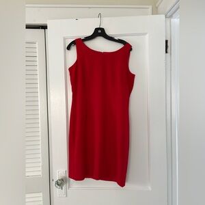 Chic Red Sleeveless Mini Dress